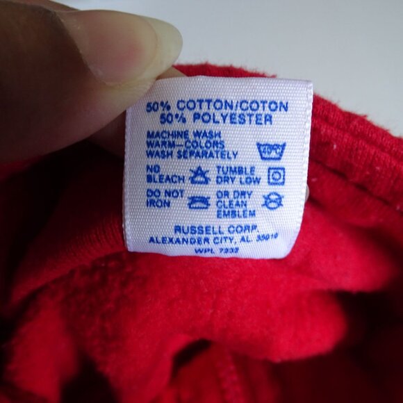 Jerzees Red Half Zip Pullover Sweatshirt Men Size XL 46 with Sandpiper Logo - Picture 5 of 10